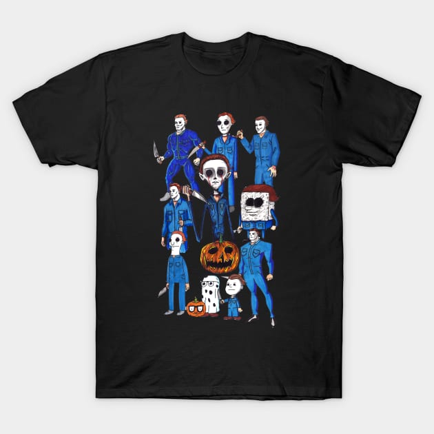 Halloween Mike Animated! T-Shirt by LeeHowardArtist